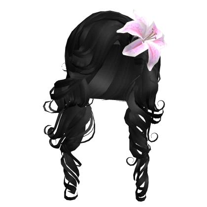 Tropical Summer Long curls [baby pink🌸]