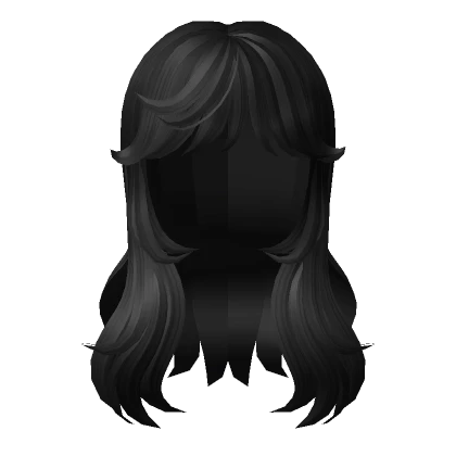 Black Cottage Core Fairy Wavy Hair