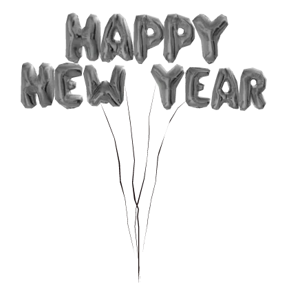 2025 Happy New Year Balloons
