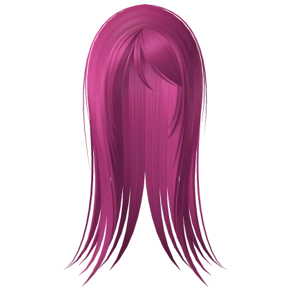 ♰ vampire goth emo wispy straight hair hot pink