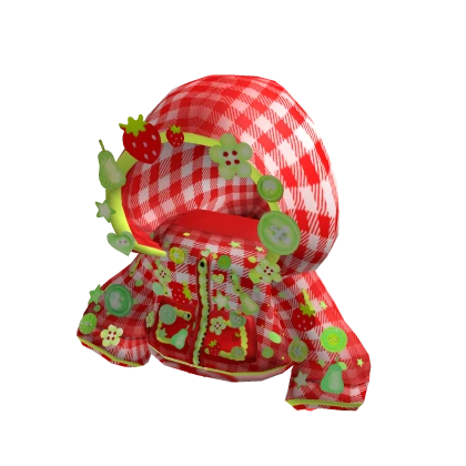 Plaid Igari Oversized Hoodie w/ Charms