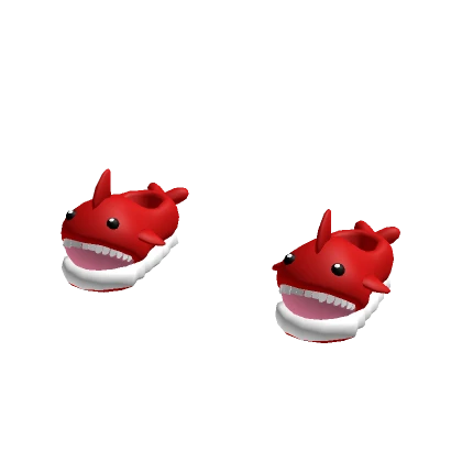 BABY Shark Slippers 🦈 RED Shark Shoes!