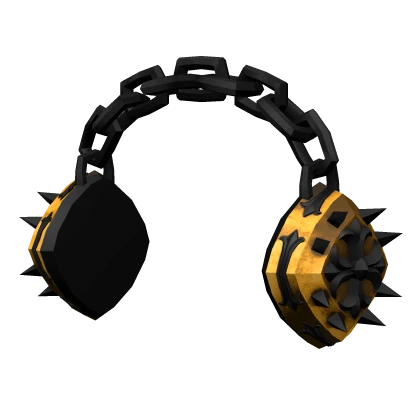 Gold Gothic Extreme Headphones