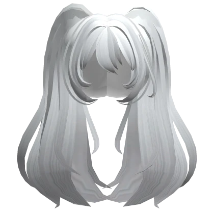 Miku Fluffy Twintails - White Hair