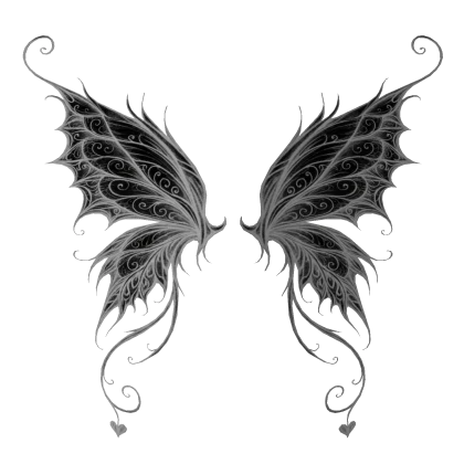 🦋 Enchanted Fairy Wings (White / Black)