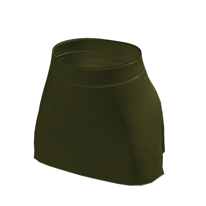 ☆ Leather Dark Green Skirt