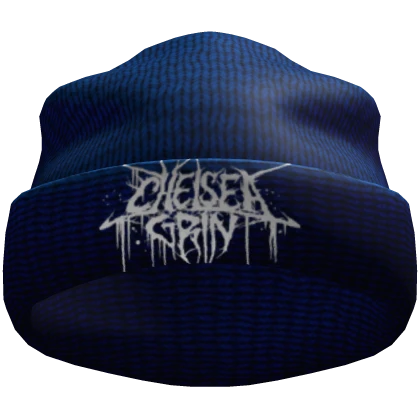 🕸️ Blue Gothic Y2K Knitted Beanie 🕸️