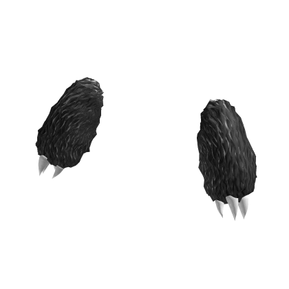 Black realistic scene emo bear paws/claws