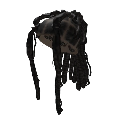 Black Butterfly Locs 3 - Ponytail - Dark Toupe