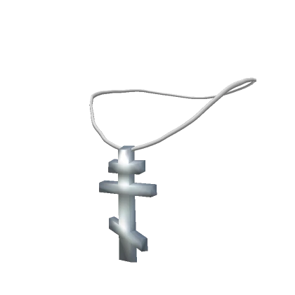 Silver Eastern Cross Necklace 3.0