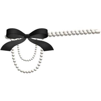 Black Bow Pearl Waist Belt 3.0