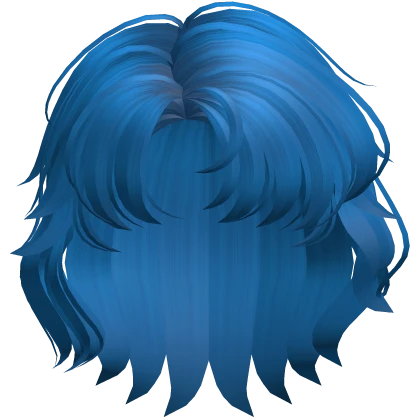 Sailor Mercury Blue Messy Short Anime Hair