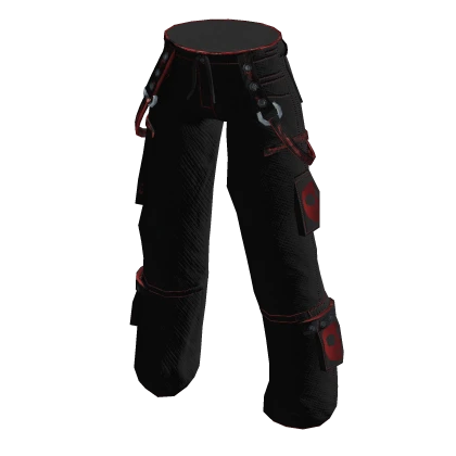 Alien Tech Baggy Pants Red