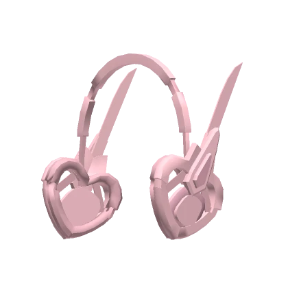 ⊱┊pink valentines heart cyberpunk mecha headphones