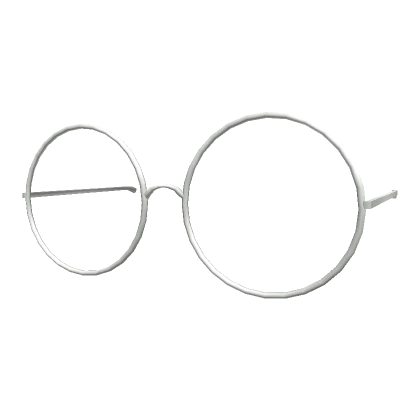 Low Thin Round Glasses Silver