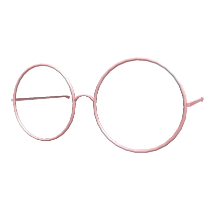 Low Thin Round Glasses Pink