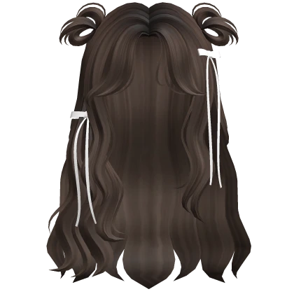 Cute Beach Girl Preppy Waves + Bows (Brown) 