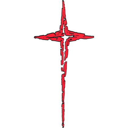 Red Grunge Cross