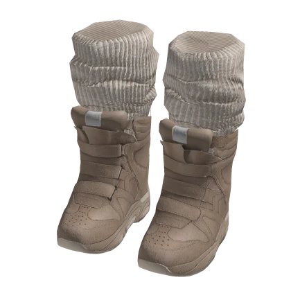 Tan Sneaker Heels + Socks (It Girl Doll)