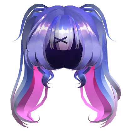 Miku Rabbit Bunny Twintail Hair Pure Blue Purple 