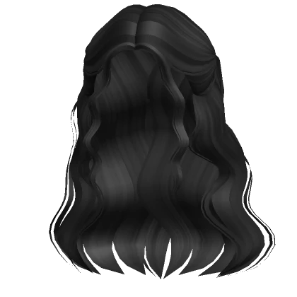 Delicate Half Up Waves Black