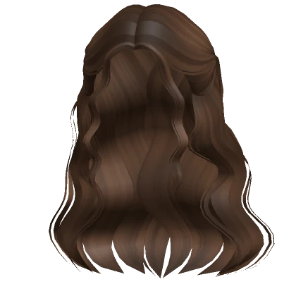 Delicate Half Up Waves Brown