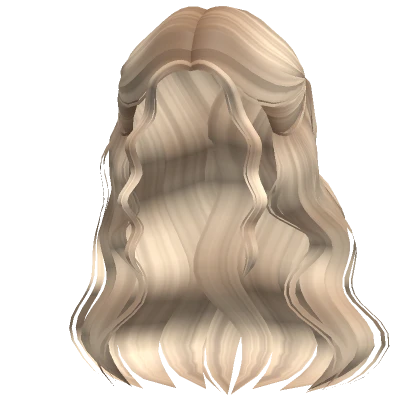 Delicate Half Up Waves Blonde