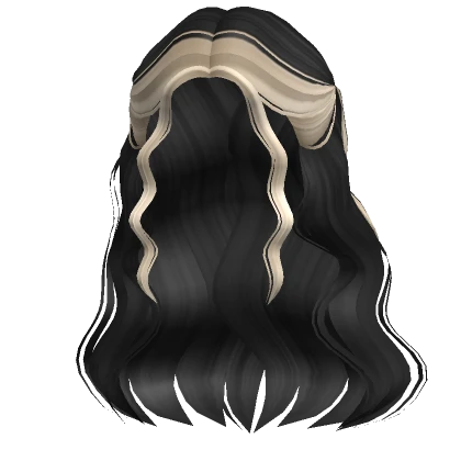 Delicate Half Up Waves Black Blonde