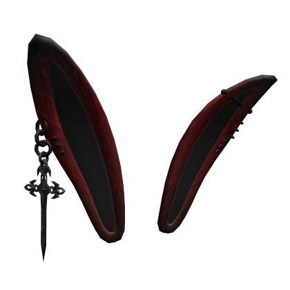 Red Goth Pierced Bunny Ears