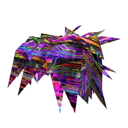 [⌛] Animated Glitch Colourful Scene Hair
