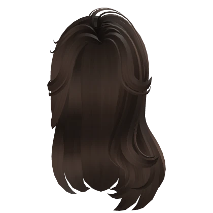 long wavy old money hair in brown
