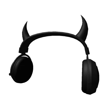 Devil Horn Headphones Black