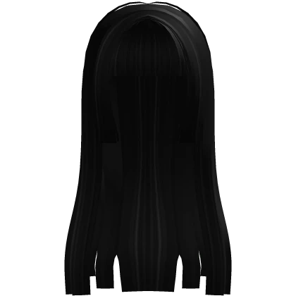 ꒰♡꒱ black cute long hime hair
