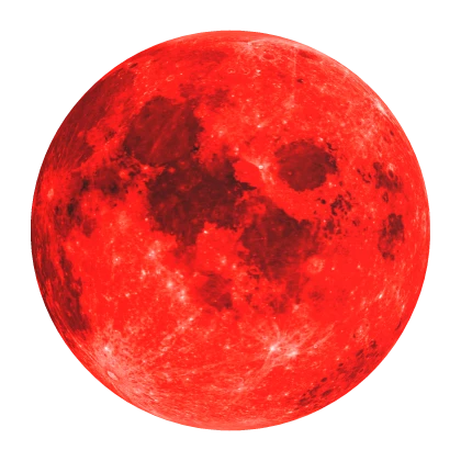 Glowing Red Moon