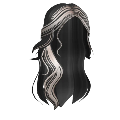 Enchantress Clipped Waves in Black and Platinum