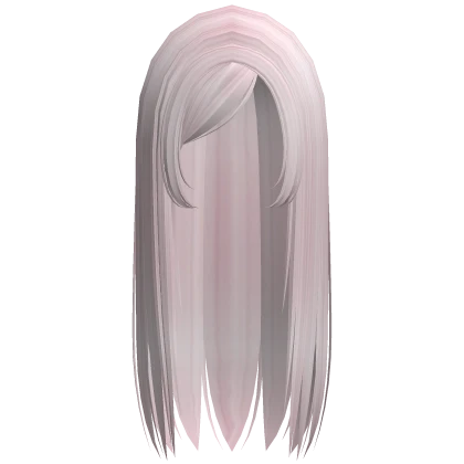 ☆ y2k straight gyaru emo side part light pink
