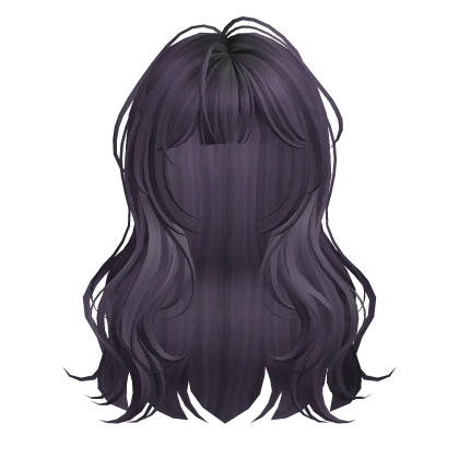 Purple Cute Wavy Hair