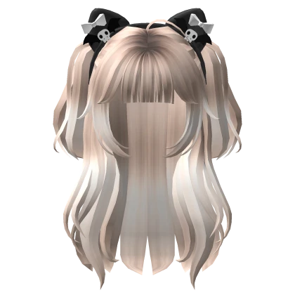 🍀Cat Ears Half Up Pigtails (Platinum Blonde)