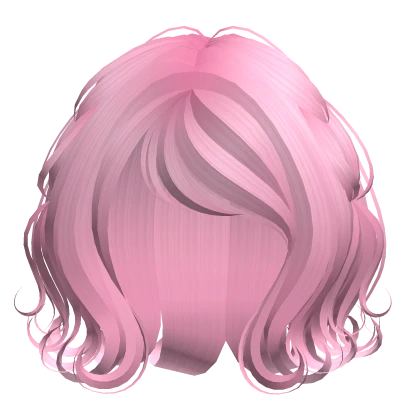 short shoujo swirly pink blush braided hairstyle