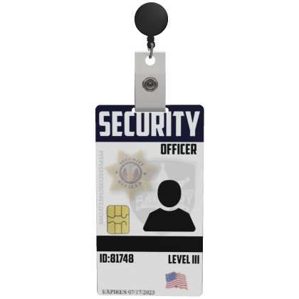 BLF™ ID Card - Security [Front Body]