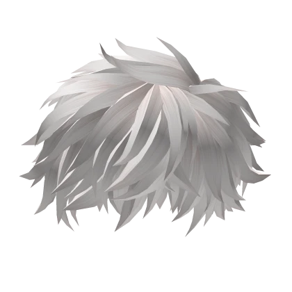 white Spiky anime boy hair season 24