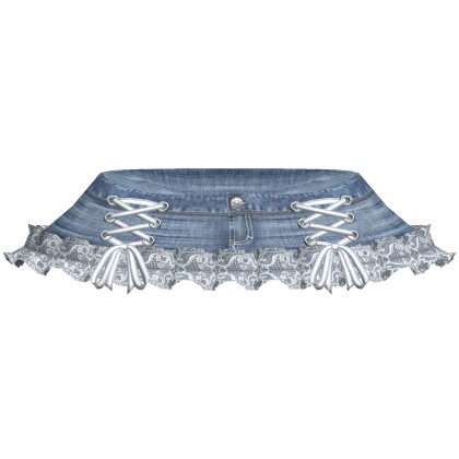 cute denim skirt in blue