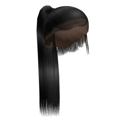 ☆ | Black Sleek Ponytail w/ Edges