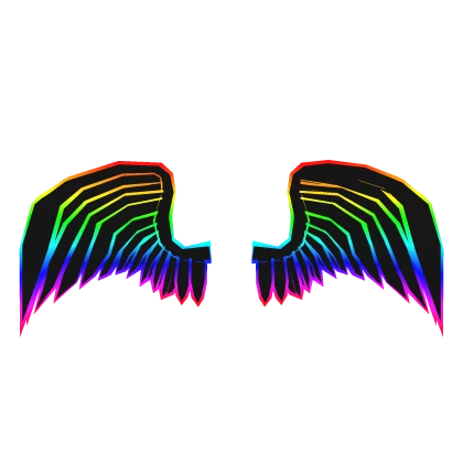 Cartoony Rainbow Wings