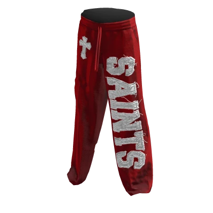 Red Saints Pants