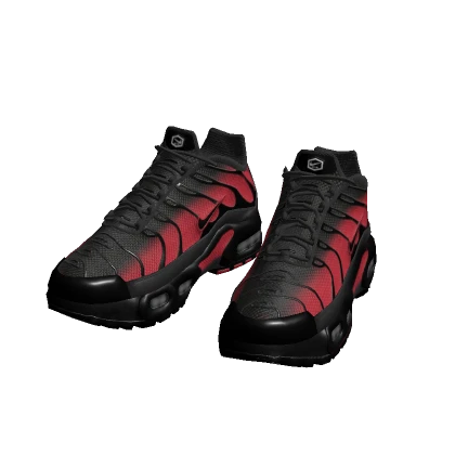 nices trainers black with red