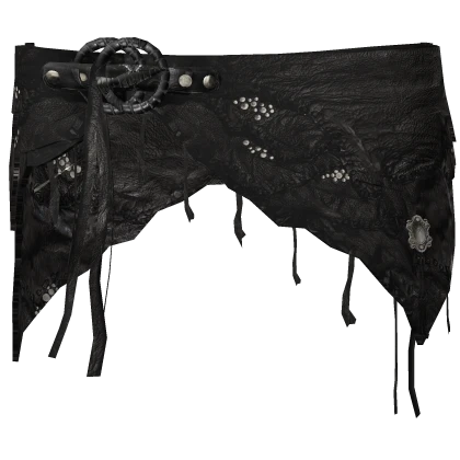 3.0 Leather Vkei Distressed Waist Wrap Skirt Belt