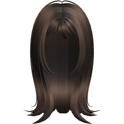 ♡ Brown Wavy Long straight korean cute hairstyle