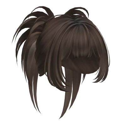 Y2K Fluffy Layered Spikey Bun (Brown)