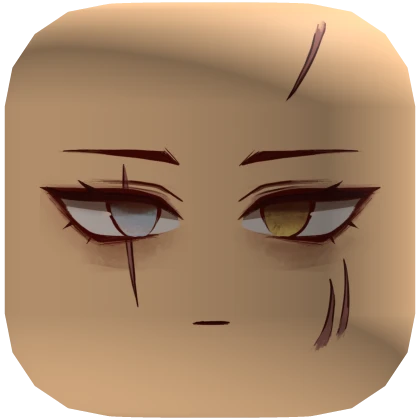 Gebura Ruina Anime Scar Face Yellow Eyes